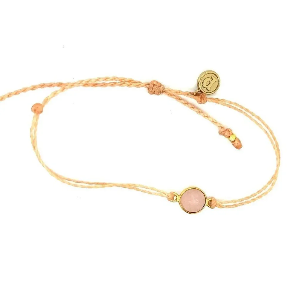 Pura Vida Pink Quartz Bracelet‎